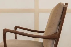 Carl Hansen & Søn OW149 Colonial lænestol, valnød olie, Terra-læder af Ole Wanscher><noscript><img width=