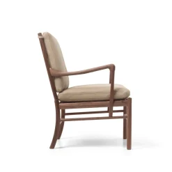 Carl Hansen & Søn OW149 Colonial lænestol, valnød olie, Terra-læder af Ole Wanscher><noscript><img width=