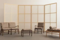 Carl Hansen & Søn OW149-2 Colonial sofa eg olie, Terra-læder af Ole Wanscher><noscript><img width=