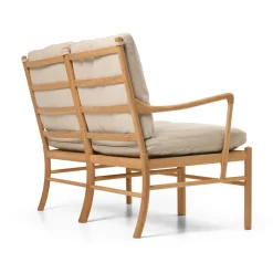 Carl Hansen & Søn OW149-2 Colonial sofa eg olie, Terra-læder af Ole Wanscher><noscript><img width=