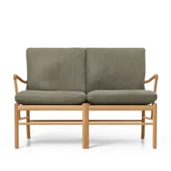 Carl Hansen & Søn OW149-2 Colonial sofa valnød olie, Terra-læder af Ole Wanscher><noscript><img width=