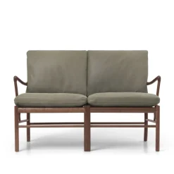 Carl Hansen & Søn OW149-2 Colonial sofa valnød olie, Terra-læder af Ole Wanscher><noscript><img width=