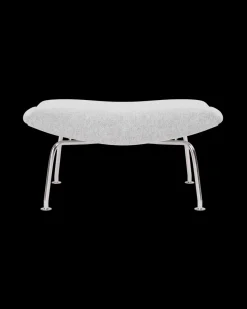 Fredericia Furniture OX Skammel - Cera 905 læder i Russet Brown af Hans J. Wegner> Skamler