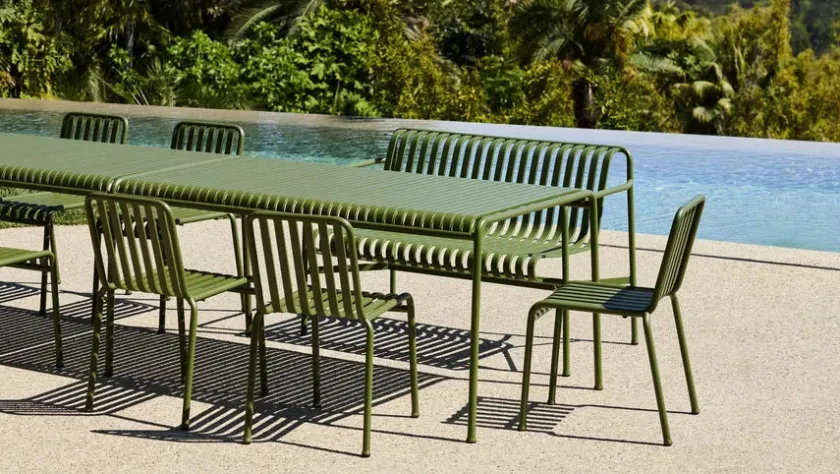 HAY Palissade Chair, Deep Blue fra> Havestole