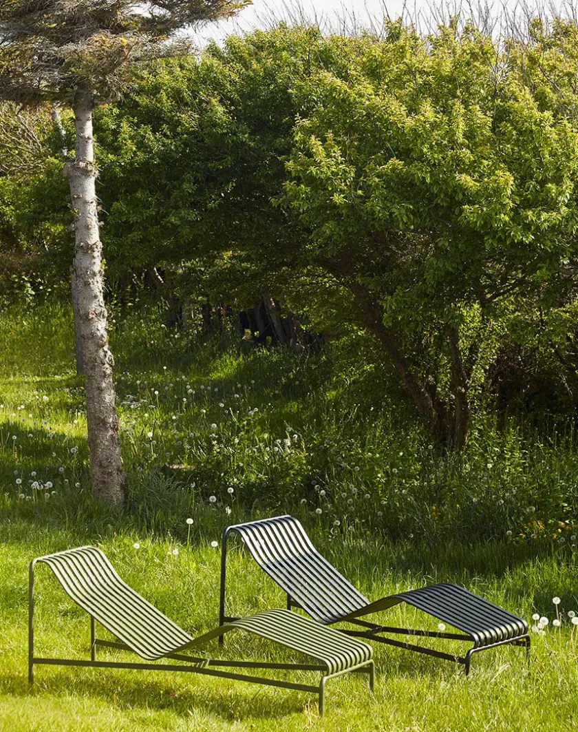 HAY Palissade Chaise Longue, antracit fra> Solvogne/Liggestole