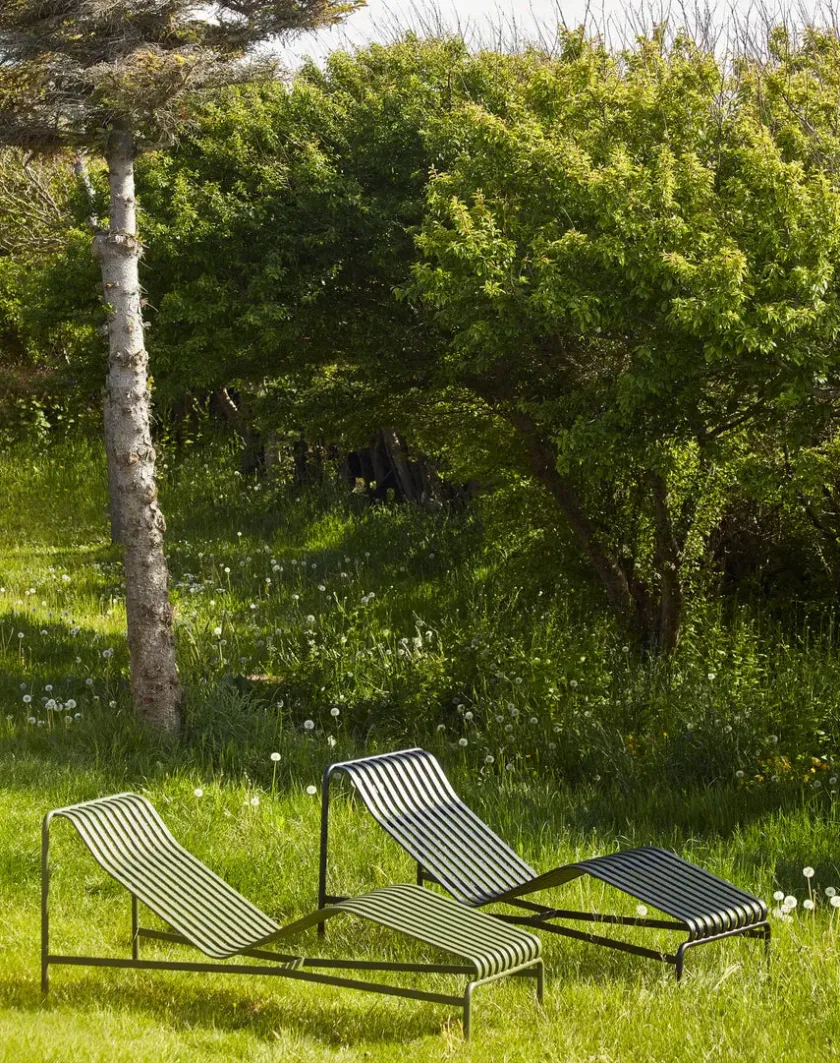 HAY Palissade Chaise Longue, antracit fra> Solvogne/Liggestole
