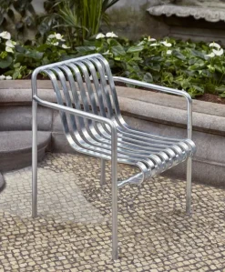 HAY Palissade Dining Armchair, hot galvanised fra> Havestole