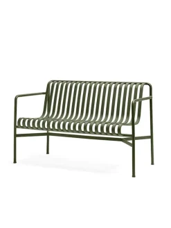 HAY Palissade Dining Bench Armrest, Deep Blue fra><noscript><img width=