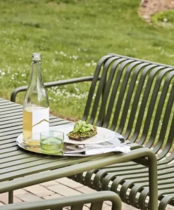 HAY Palissade Dining Bench, olive fra> Havebænke