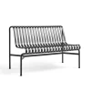 HAY Palissade Dining Bench uden armlæn, antracit fra> Havebænke
