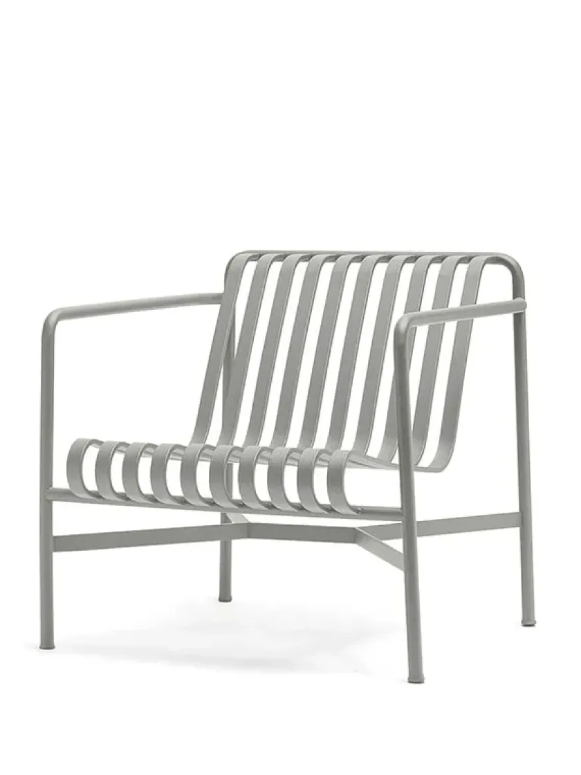 HAY Palissade Lounge Chair Low, Deep Blue fra> Udendørs Loungemøbler|Havestole