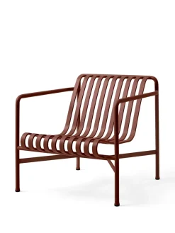 HAY Palissade Lounge Chair Low, iron red fra> Udendørs Loungemøbler|Havestole