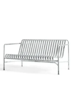 HAY Palissade Lounge Sofa, hot galvanised fra> Udendørs Loungemøbler