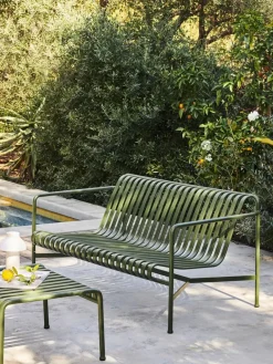 HAY Palissade Lounge Sofa, olive fra> Udendørs Loungemøbler