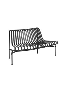 HAY Palissade Park Dining Bench, out, iron red fra> Havebænke