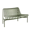 HAY Palissade Park Dining Bench, out, olive fra> Havebænke