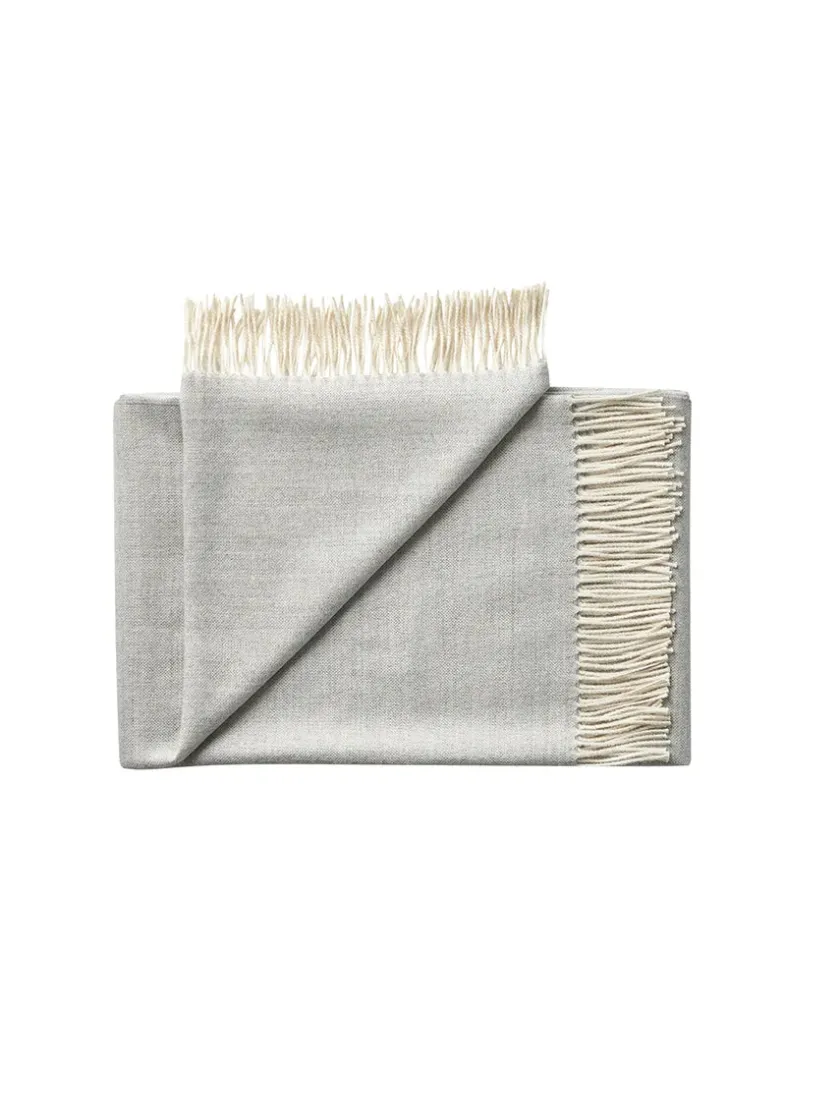 Silkeborg Uldspinderi Panama Plaid, grey mauve fra> Puder Og Plaider