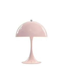 Louis Poulsen Panthella 250 bordlampe, pale rose af Verner Panton> Spots