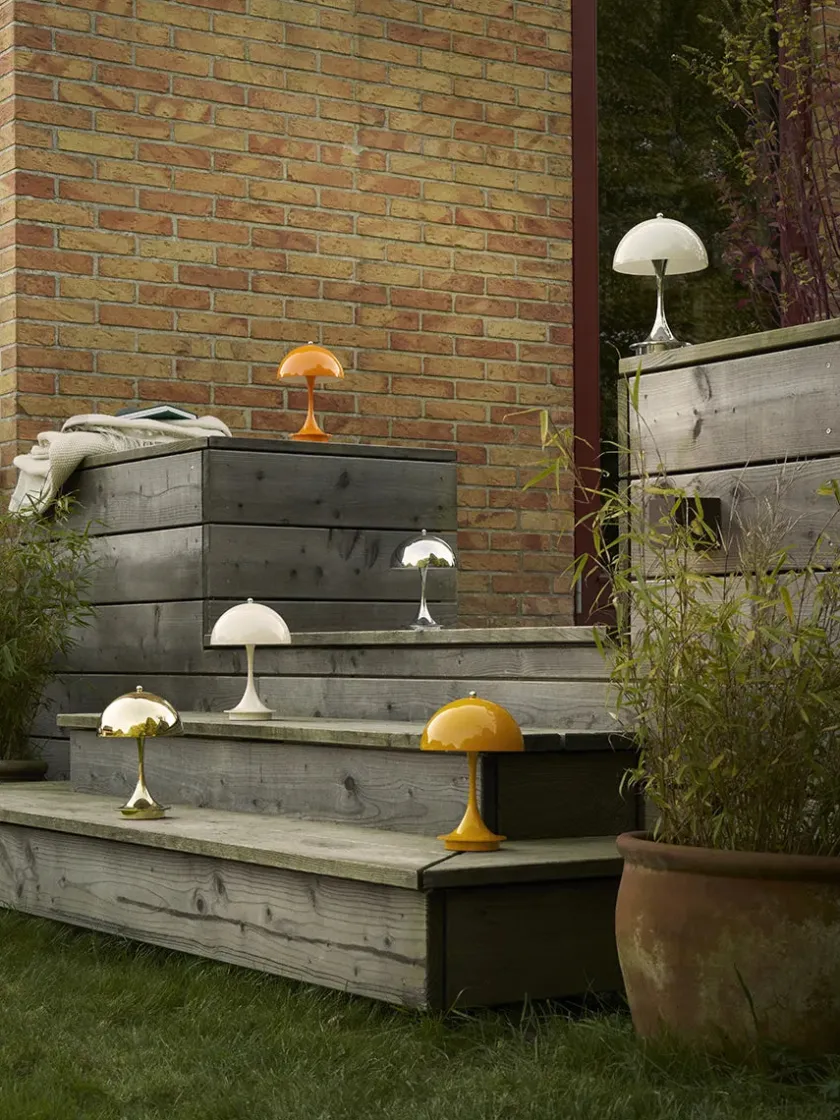 Louis Poulsen Panthella 160 Portable V3, opal pale rose af Verner Panton> Gaver Til Hende|Portable Lamper