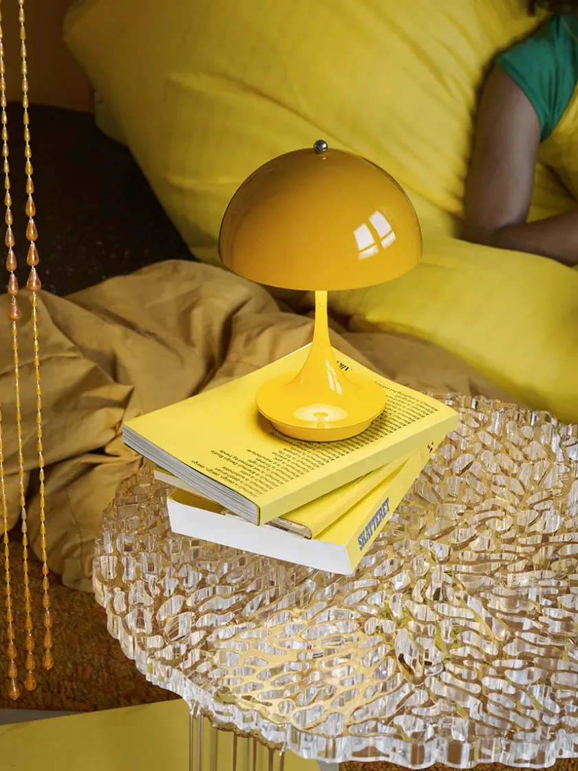 Louis Poulsen Panthella 160 Portable V3, opal pale rose af Verner Panton> Gaver Til Hende|Portable Lamper