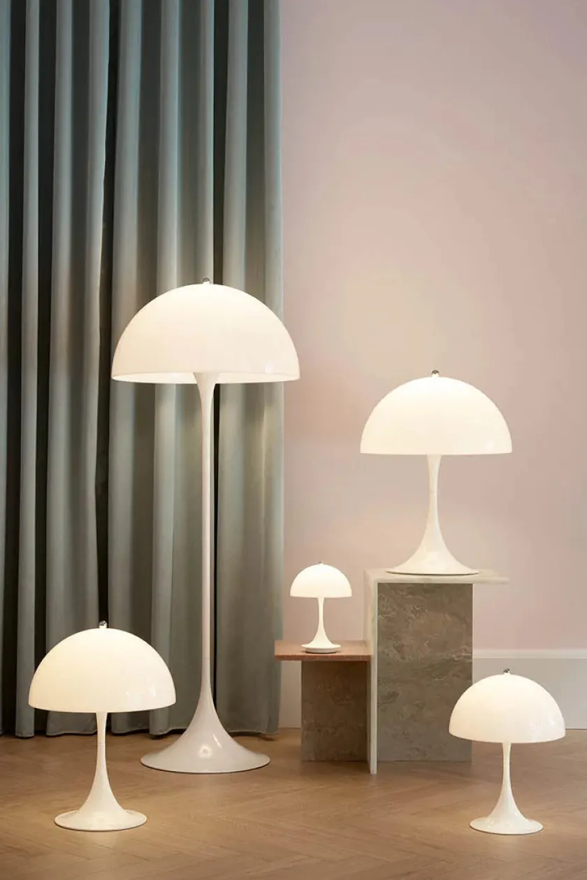 Louis Poulsen Panthella gulvlampe af Verner Panton> Gulvlamper|Spots