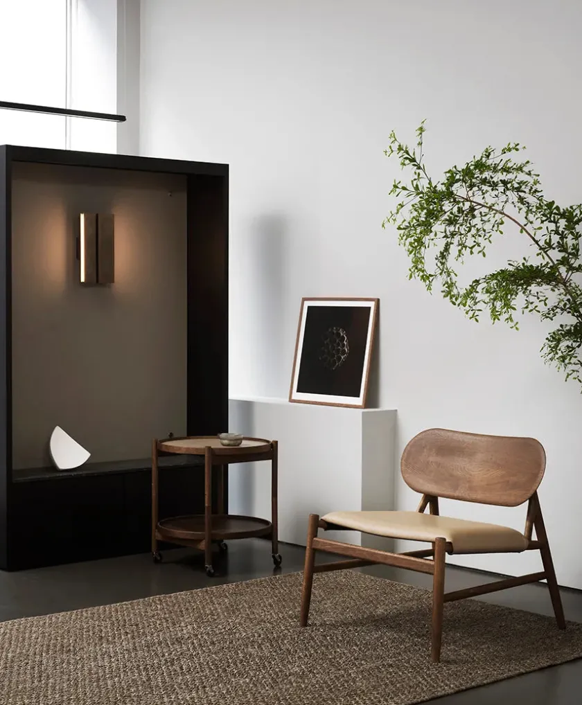 Anour Papilio Double Væglampe, brushed brass fra> Væglamper|Spots