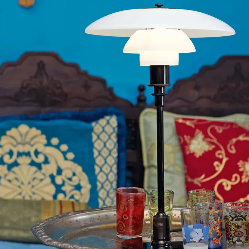Louis Poulsen PH 3/2 Bordlampe, Aged Brass fra> Spots