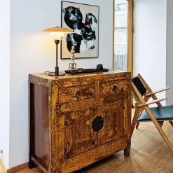 Louis Poulsen PH 3½-2½ Bordlampe, rød af Poul Henningsen><noscript><img width=