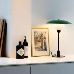 Louis Poulsen PH 3½-2½ Bordlampe, rød af Poul Henningsen><noscript><img width=