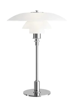 Louis Poulsen PH 3½-2½ Glas Bordlampe, højglansforkromet fra> Spots