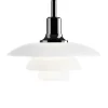 Louis Poulsen PH 3½-3 Glas Pendel, sort metalliseret fra> Pendler|Spots