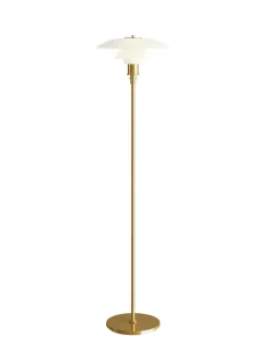 Louis Poulsen PH 3½-2½ Gulvlampe, messing metalliseret fra> Gulvlamper|Spots