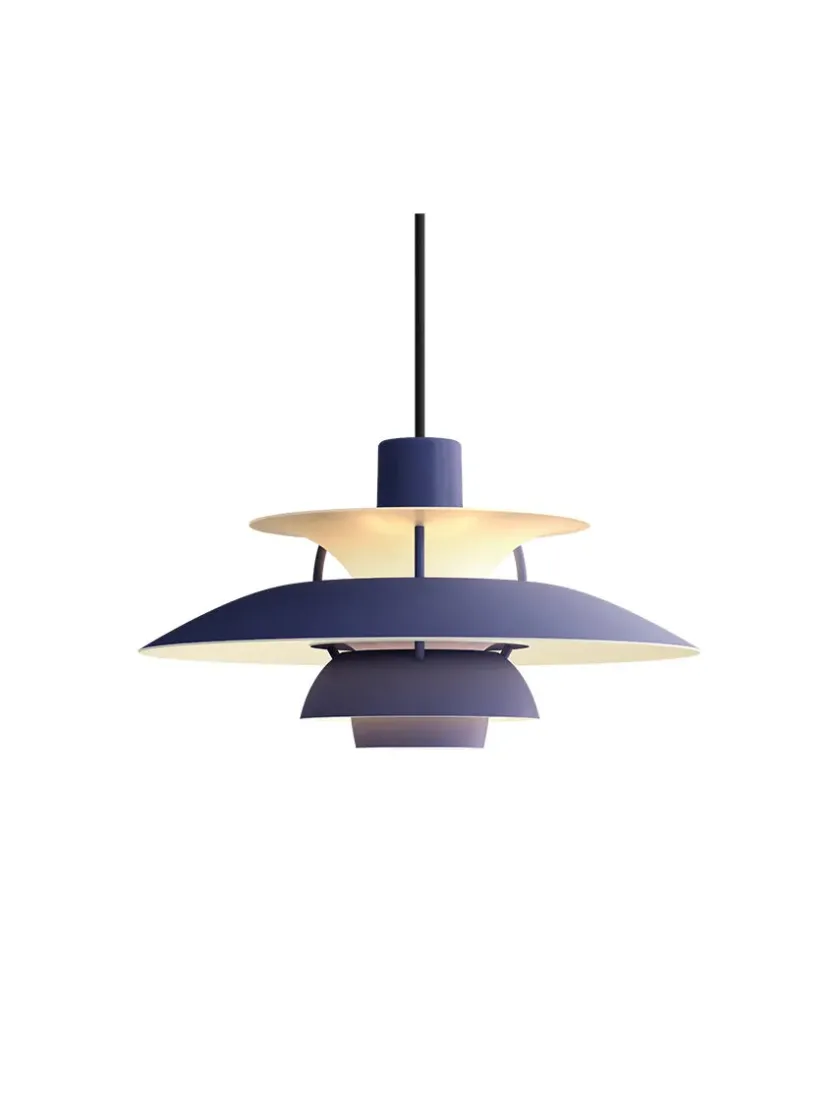 Louis Poulsen PH 5 Mini Pendant, Monochrome Burgundy af Poul Henningsen> Pendler|Spots
