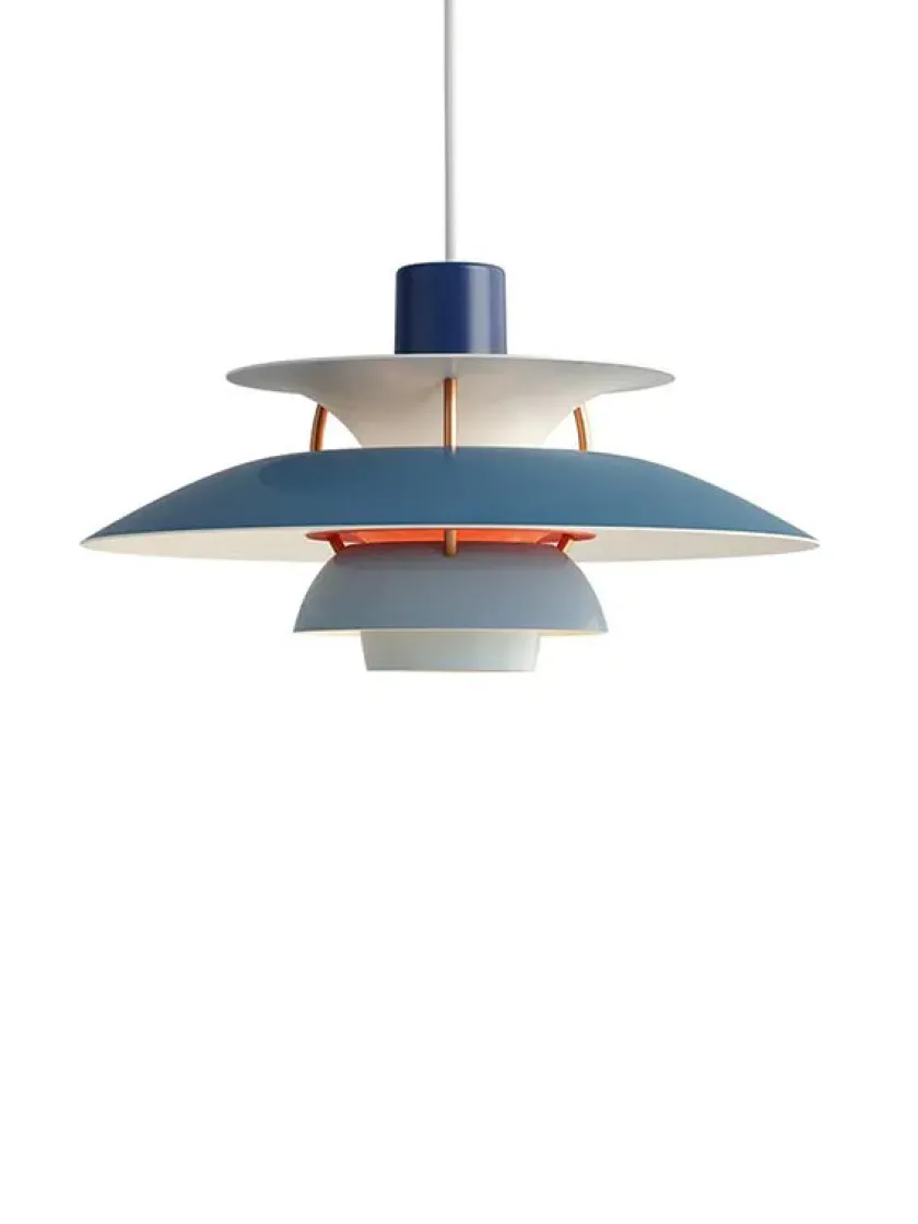 Louis Poulsen PH 5 Mini Pendant, Monochrome Pale Pewter af Poul Henningsen> Pendler|Spots