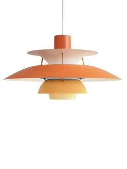 Louis Poulsen PH 5 Pendant, Monochrome Burgundy af Poul Henningsen><noscript><img width=