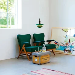 Louis Poulsen PH 3½-3 Pendel, grøn af Poul Henningsen><noscript><img width=