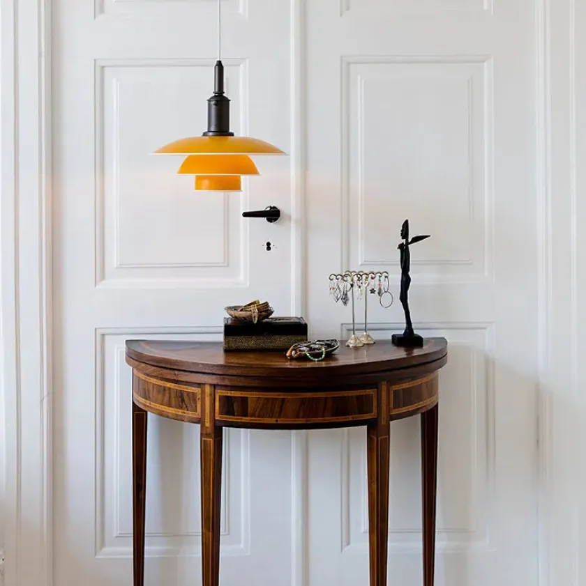 Louis Poulsen PH 3½-3 Pendel, hvid af Poul Henningsen> Pendler|Spots