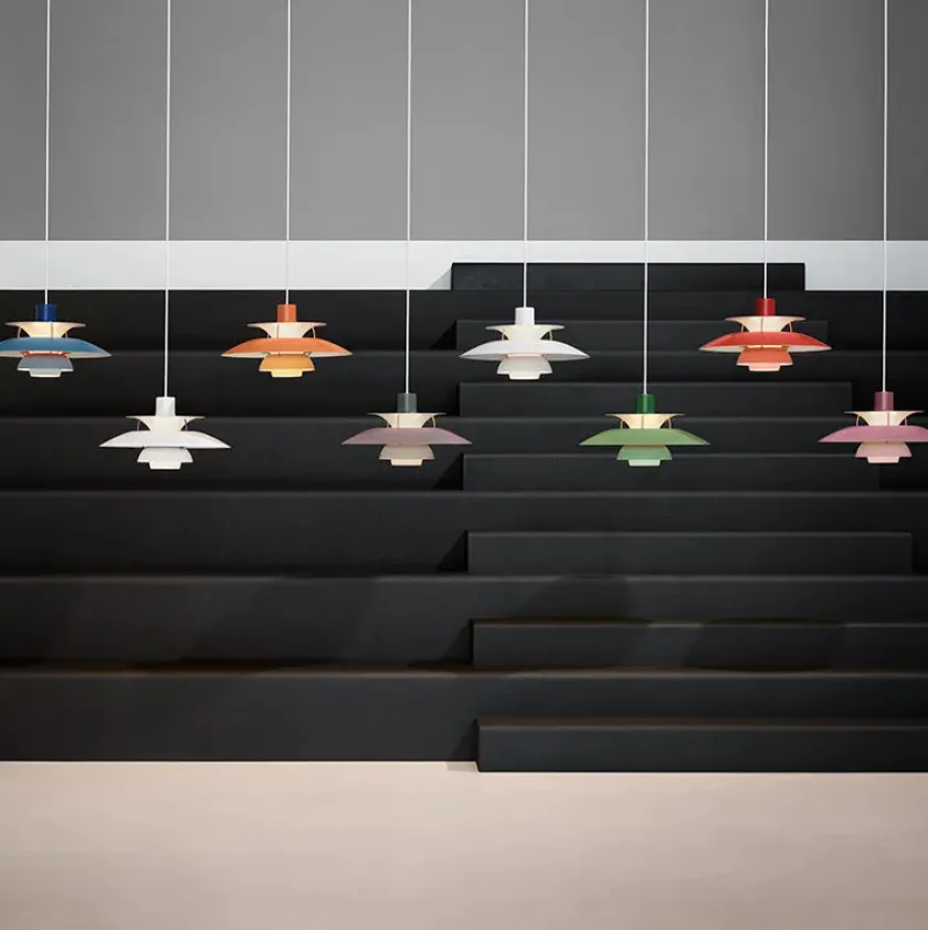 Louis Poulsen PH 5 pendel, monokrom af Poul Henningsen> Spots|Pendler