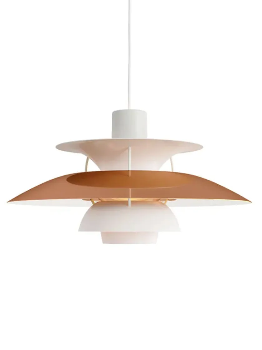 Louis Poulsen PH 5 pendel, Monokrom Pale Rose af Poul Henningsen> Pendler|Spots