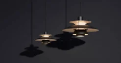 Louis Poulsen PH 5 pendel, Pastel Blue Rose Peach af Poul Henningsen><noscript><img width=