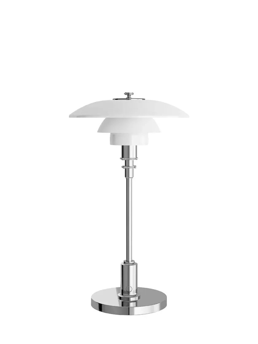 Louis Poulsen PH 2/1 Portable Bordlampe, messing fra> Portable Lamper|Skrivebordslamper