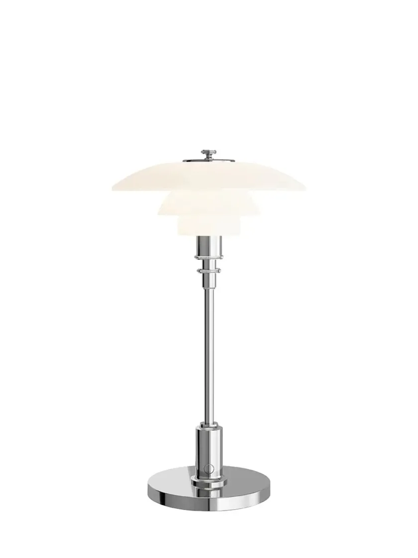 Louis Poulsen PH 2/1 Portable Bordlampe, messing fra> Portable Lamper|Skrivebordslamper