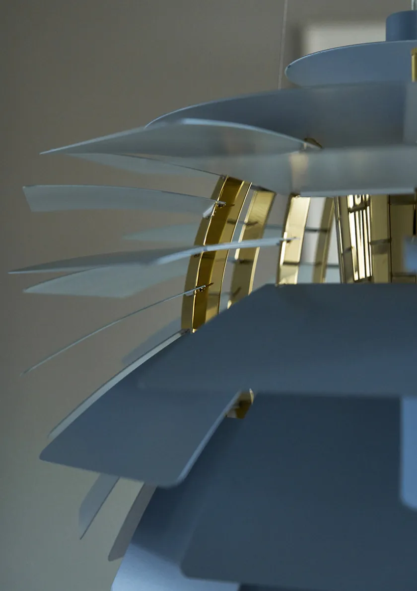 Louis Poulsen PH Artichoke Dusty Blue/Brass fra> Pendler|Spots