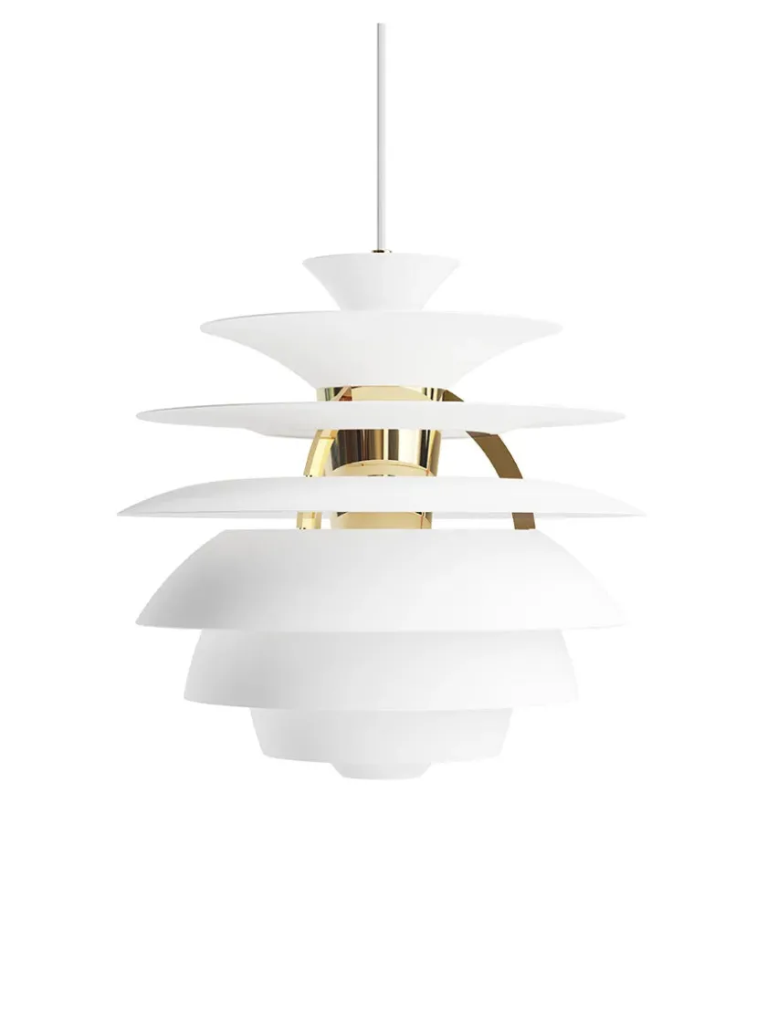 Louis Poulsen PH Snowball, soft white/brass af Poul Henningsen> Spots|Pendler
