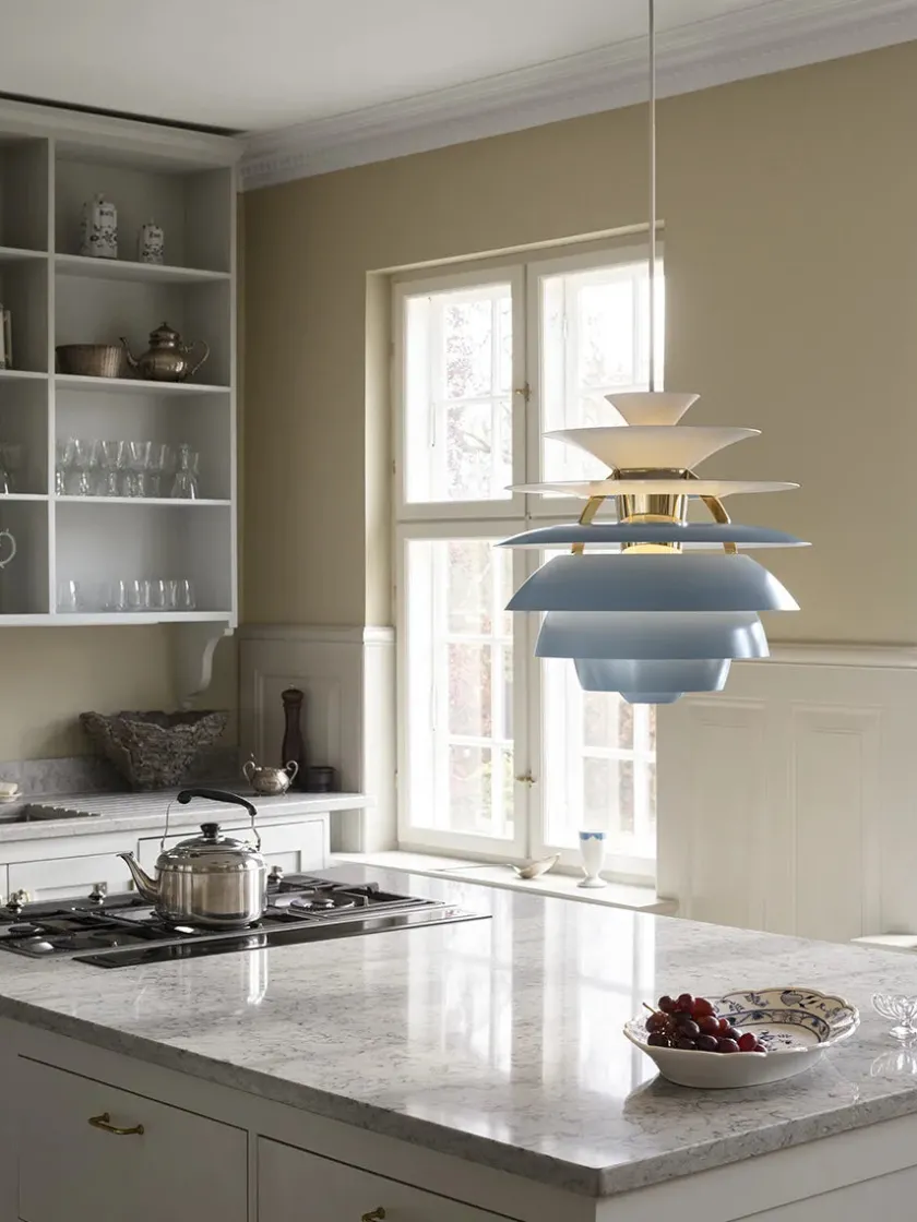 Louis Poulsen PH Snowball, soft white/chrome af Poul Henningsen> Spots|Pendler