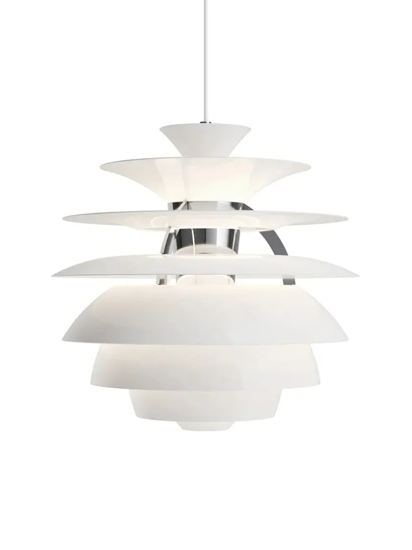 Louis Poulsen PH Snowball, soft white/chrome af Poul Henningsen> Spots|Pendler