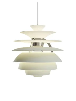 Louis Poulsen PH Snowball, soft white/chrome af Poul Henningsen><noscript><img width=