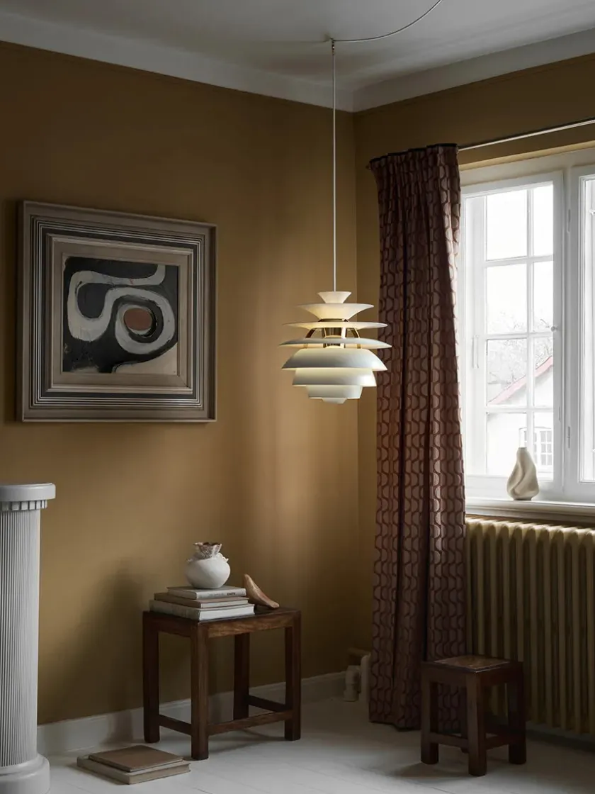 Louis Poulsen PH Snowball, soft white/chrome af Poul Henningsen> Spots|Pendler