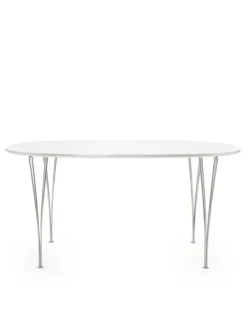 Fritz Hansen Piet Hein B612 Bord, hvid laminat fra> Spiseborde