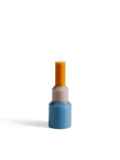 HAY Pillar lys, M blue fra> Stearinlys